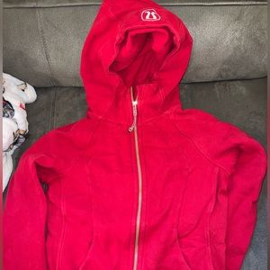 lululemon scuba hoodie iii *special edition, dark red